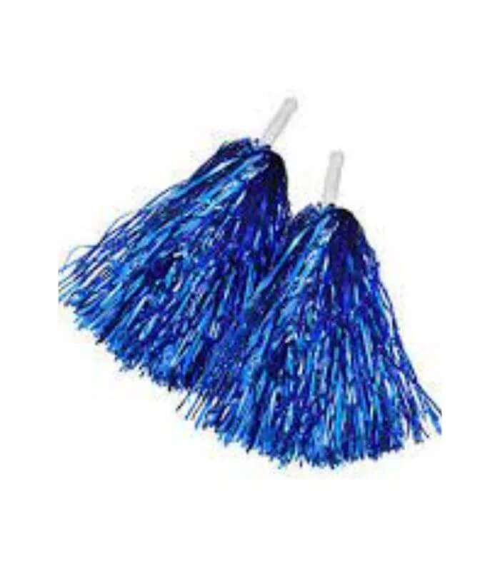 Blue Pom Poms